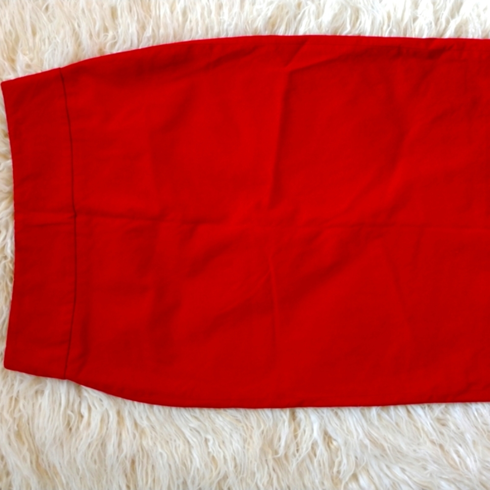 J. Crew red pencil skirt